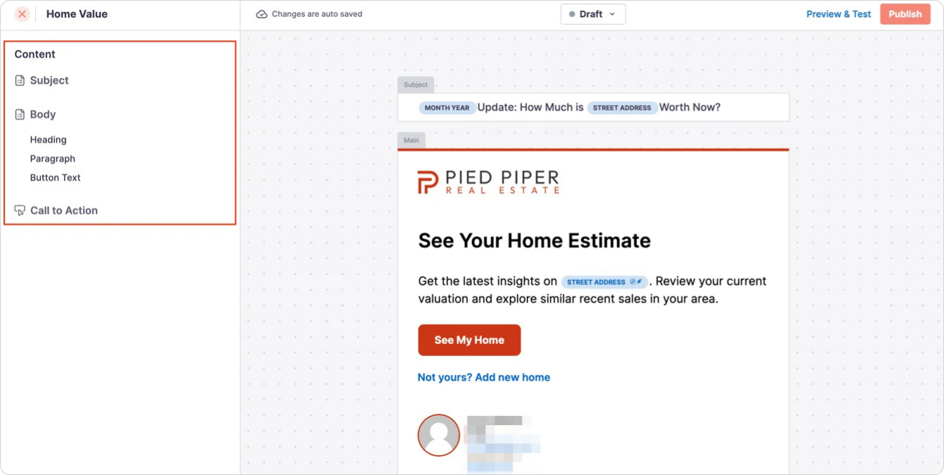 Customize Emails