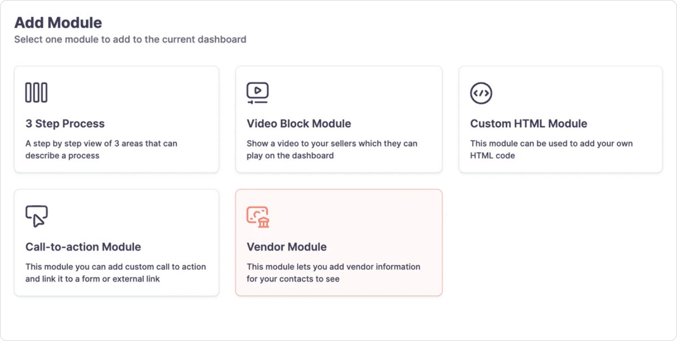 Vendor Module