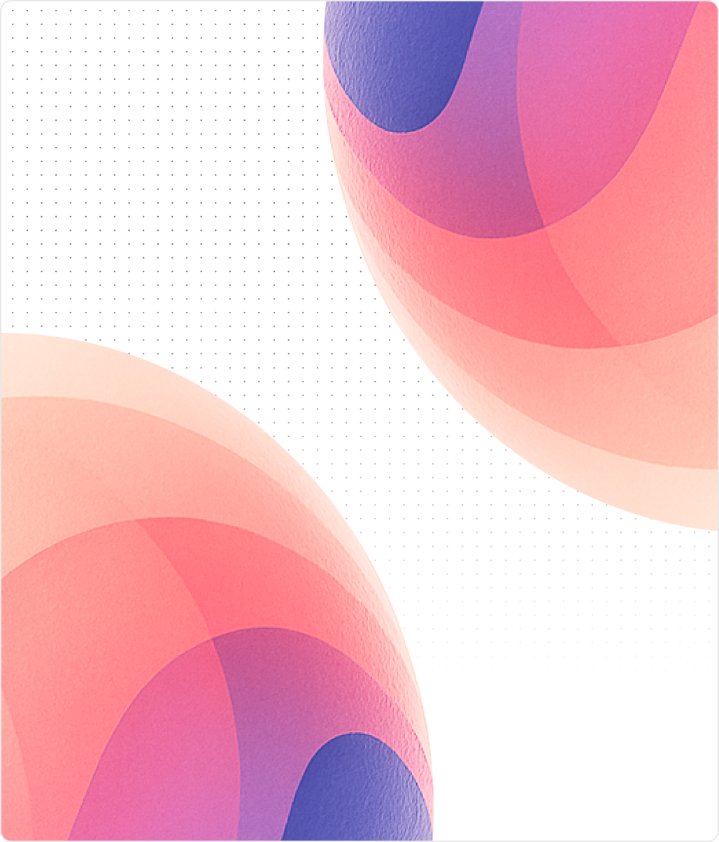 Decorative abstract design with colorful circles